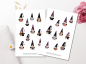 Preview: Halloween Gnome Sticker Set
